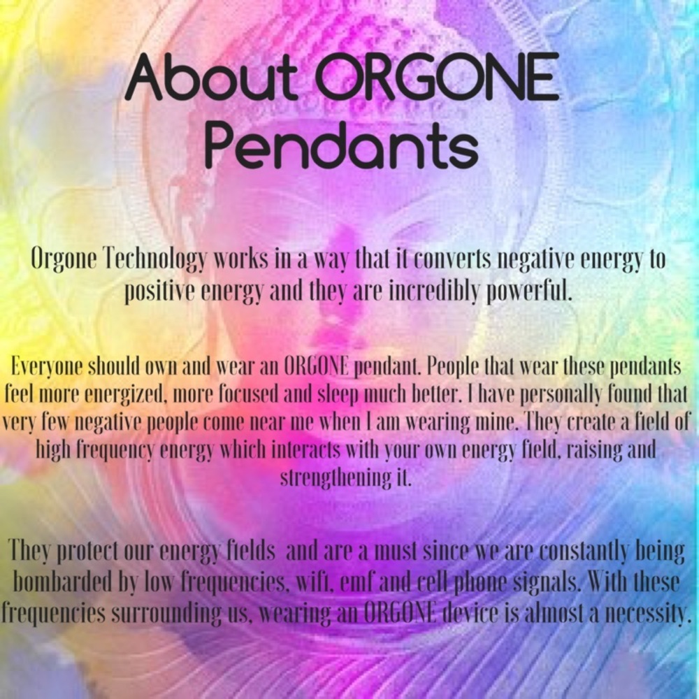 Orgone/Organite EMF Protection Moon Pendant - Picture 4 of 4